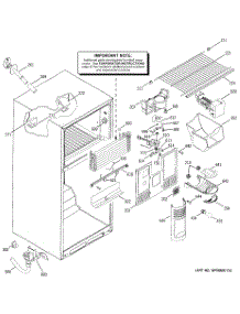 02 - Freezer Section parts for Ge Refrigerator GTS18WCMARCC from AppliancePartsPros.com