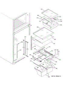 04 - Fresh Food Shelves parts for Ge Refrigerator GTS18YBMARCC from AppliancePartsPros.com
