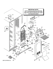 04 - Freezer Section parts for Ge Refrigerator PSS27SHMABS from AppliancePartsPros.com