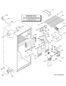 02 - Freezer Section parts for Ge Refrigerator GTS18KCMARAA from AppliancePartsPros.com