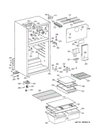02 - Cabinet parts for Ge Refrigerator GTS18FBMBRWW from AppliancePartsPros.com