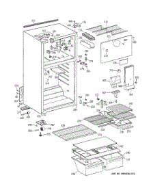 02 - Cabinet parts for Ge Refrigerator GTG16FBMCRWW from AppliancePartsPros.com