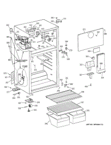 02 - Cabinet parts for Ge Refrigerator GTS17BCMBLCC from AppliancePartsPros.com