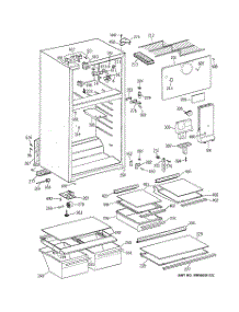 02 - Cabinet parts for Ge Refrigerator GTT15HBMBRWW from AppliancePartsPros.com