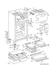 02 - Cabinet parts for Ge Refrigerator GTT18HBMBRCC from AppliancePartsPros.com