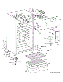 02 - Cabinet parts for Ge Refrigerator GTT16BBMBRWW from AppliancePartsPros.com