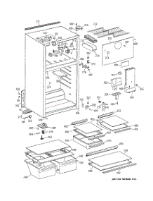 02 - Cabinet parts for Ge Refrigerator GTG16HBMCRWW from AppliancePartsPros.com