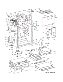 02 - Cabinet parts for Ge Refrigerator GTT18HCMBRWW from AppliancePartsPros.com