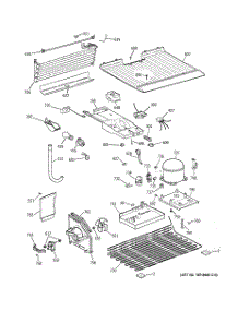 03 - Unit Parts parts for Ge Refrigerator GTG16HBMCRWW from AppliancePartsPros.com