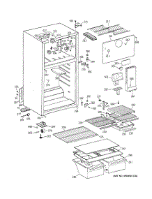 02 - Cabinet parts for Ge Refrigerator GTT18FBMBRCC from AppliancePartsPros.com
