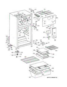 02 - Cabinet parts for Ge Refrigerator GTS18EBMBRCC from AppliancePartsPros.com