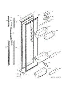 02 - Fresh Food Door parts for Ge Refrigerator GSS25PGMABB from AppliancePartsPros.com