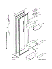02 - Fresh Food Door parts for Ge Refrigerator GSS25TGMACC from AppliancePartsPros.com