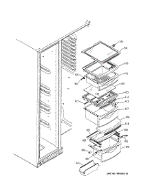 08 - Fresh Food Shelves parts for Ge Refrigerator GSS25TGMACC from AppliancePartsPros.com