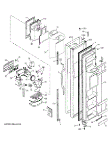 04 - Freezer Door parts for Ge Refrigerator GSS22SGMABS from AppliancePartsPros.com