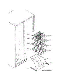 05 - Freezer Shelves parts for Ge Refrigerator GSS22JEMACC from AppliancePartsPros.com