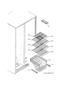 06 - Freezer Shelves parts for Ge Refrigerator GSS20DBMAWW from AppliancePartsPros.com