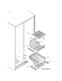 07 - Freezer Shelves parts for Ge Refrigerator ESS25XGMABB from AppliancePartsPros.com