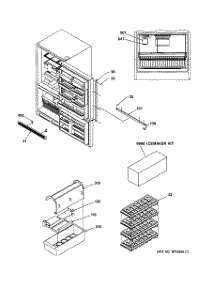 02 - Door Handles & Accessories parts for Ge Refrigerator GBS22LBMABB from AppliancePartsPros.com