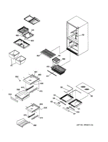 05 - Shelving Assemblies parts for Ge Refrigerator GBS22LBMABB from AppliancePartsPros.com