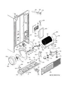 02 - Sealed System & Mother Board parts for Ge Refrigerator GSS25JEMACC from AppliancePartsPros.com