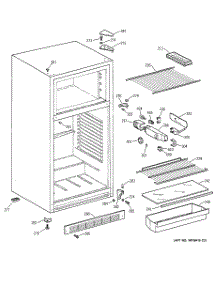 02 - Cabinet parts for Ge Refrigerator TDX11SNYDRWH from AppliancePartsPros.com