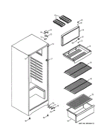 02 - Cabinet parts for Ge Refrigerator GMS10AAMALWW from AppliancePartsPros.com