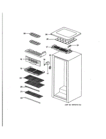 02 - Cabinet parts for Ge Refrigerator GMR04AAMAWW from AppliancePartsPros.com