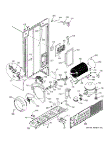 02 - Sealed System & Mother Board parts for Ge Refrigerator GSS25VGMAWW from AppliancePartsPros.com