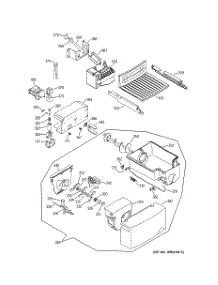 08 - Ice Maker & Dispenser parts for Ge Refrigerator GSS25VGMAWW from AppliancePartsPros.com