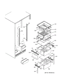 10 - Fresh Food Shelves parts for Ge Refrigerator GSS25UFMACC from AppliancePartsPros.com