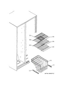 07 - Freezer Shelves parts for Ge Refrigerator GSS22QFMABB from AppliancePartsPros.com