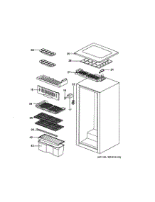 02 - Cabinet parts for Ge Refrigerator GMR04AAMABB from AppliancePartsPros.com