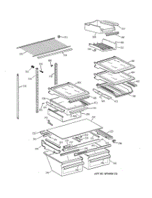 04 - Shelf Parts parts for Ge Refrigerator TBG19PABURWW from AppliancePartsPros.com