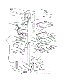 05 - Fresh Food Section parts for Ge Refrigerator ZIS36NCB from AppliancePartsPros.com