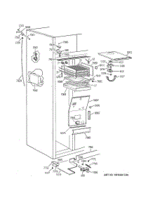 03 - Freezer Section parts for Ge Refrigerator ZIS48NCB from AppliancePartsPros.com