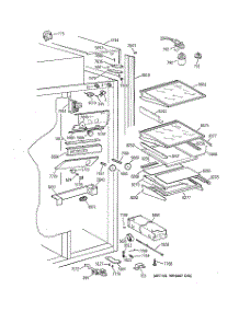 05 - Fresh Food Section parts for Ge Refrigerator ZIS48NCB from AppliancePartsPros.com