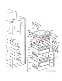 06 - Fresh Food Section parts for Ge Refrigerator ZIS48NCB from AppliancePartsPros.com