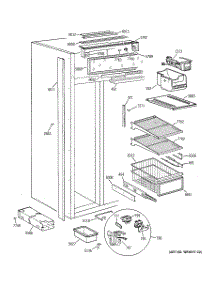 04 - Freezer Section parts for Ge Refrigerator ZIS42NCB from AppliancePartsPros.com
