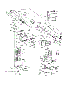 03 - Freezer Section parts for Ge Refrigerator TFX28PBDBWW from AppliancePartsPros.com