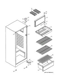 02 - Cabinet parts for Ge Refrigerator TAX10SNXDLWH from AppliancePartsPros.com