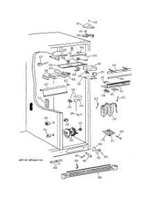 05 - Fresh Food Section parts for Ge Refrigerator TFG28PFDBWW from AppliancePartsPros.com