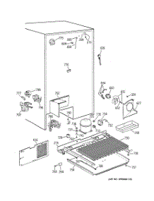 07 - Unit Parts parts for Ge Refrigerator TPX24PBDBBB from AppliancePartsPros.com