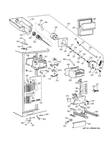 03 - Freezer Section parts for Ge Refrigerator TPX24BRDBAA from AppliancePartsPros.com