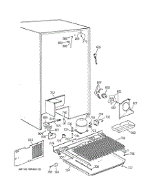 07 - Unit Parts parts for Ge Refrigerator TPG24PRDBBB from AppliancePartsPros.com