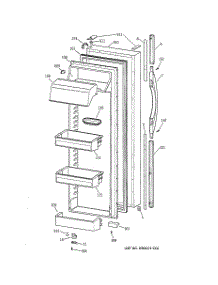 02 - Fresh Food Door parts for Ge Refrigerator TFX30PPDBAA from AppliancePartsPros.com