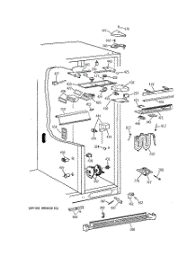 05 - Fresh Food Section parts for Ge Refrigerator TFG30PFDBWW from AppliancePartsPros.com