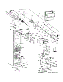 03 - Freezer Section parts for Ge Refrigerator TPG24PFDBBB from AppliancePartsPros.com