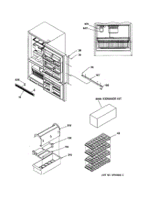 02 - Door Handles & Accessories parts for Ge Refrigerator TCX22PACCWW from AppliancePartsPros.com