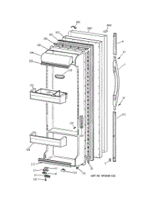 02 - Fresh Food Door parts for Ge Refrigerator TFS22ZPDABS from AppliancePartsPros.com